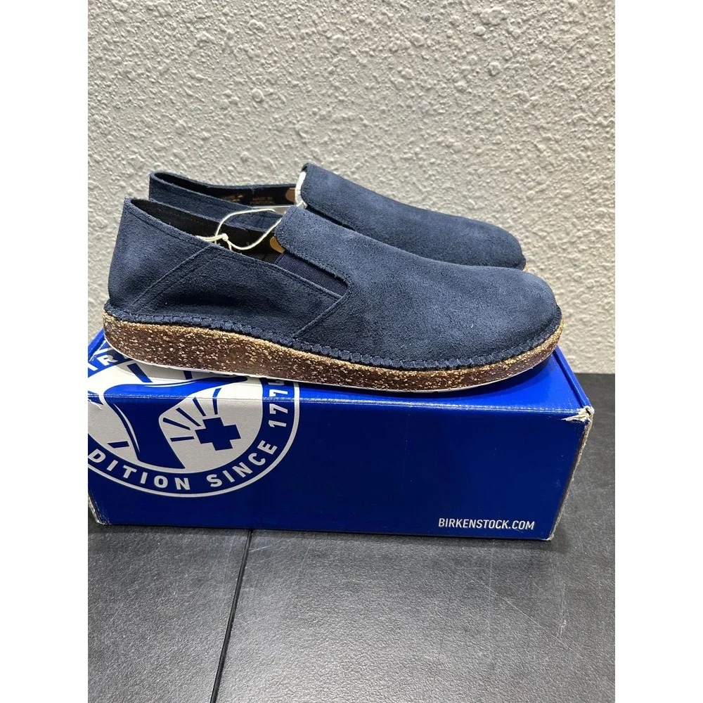Birkenstock Callan Suede Navy Blue EU 42 US L11 M9 Mens Womens